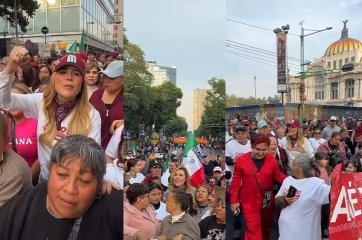 Marina del Pilar en las calles de la CDMX.