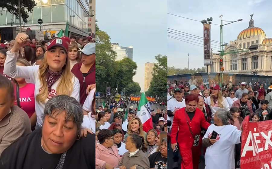 Marina del Pilar en las calles de la CDMX.