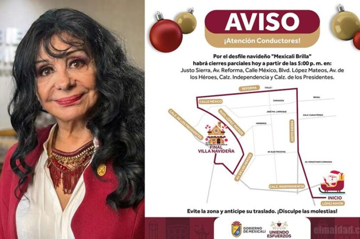 Norma Bustamante y la ruta del desfile.