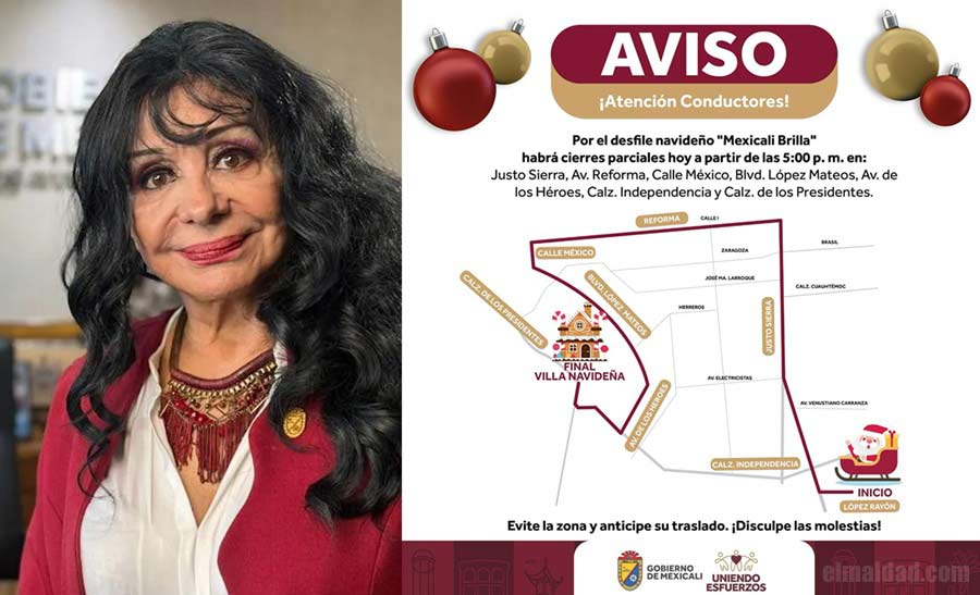 Norma Bustamante y la ruta del desfile.