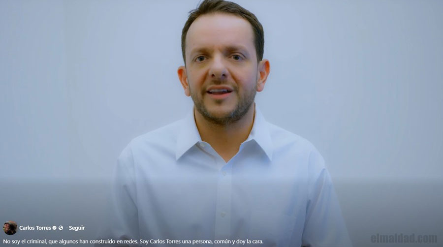 Caputura de pantalla del video de Carlos Torres.