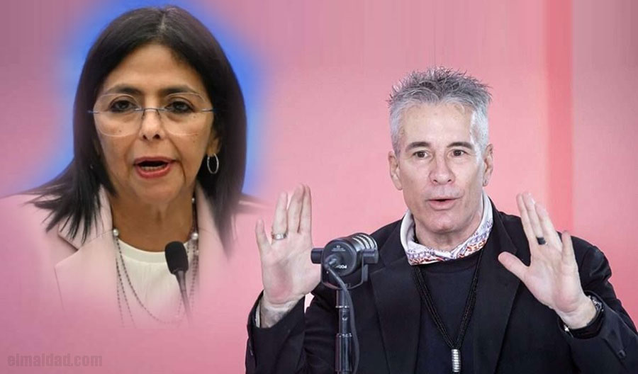 Delcy Rodríguez y Fernando Carrillo.