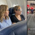 Marina del Pilar en imagen presuntamente hecha con IA y captura de pantalla de su video.