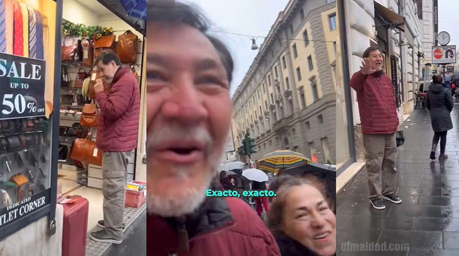 Altercado de Noroña con turista mexicano en Roma.