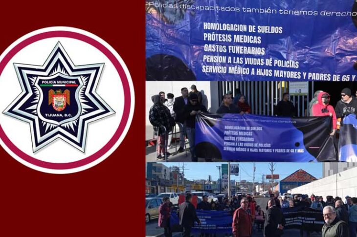 Policía de Tijuana, manifestación cubierta por AFN.