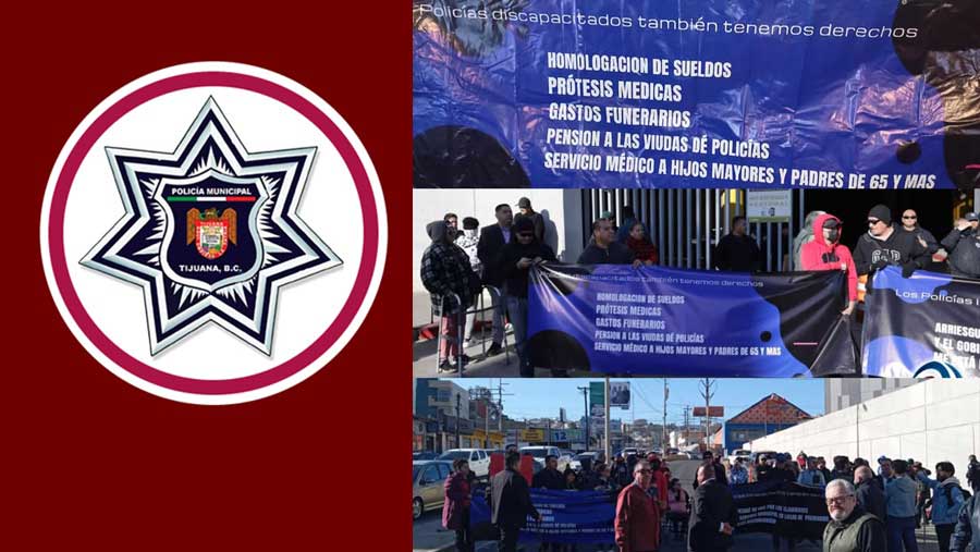 Policía de Tijuana, manifestación cubierta por AFN.