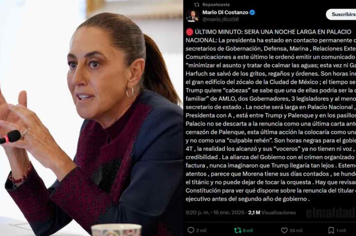 Sheinbaum y el tweet del vocero del PRI.