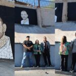 Mural a Sunshine Rodríguez, miembros de Boquilla Negra y quien fuera esposa en vida del líder pesquero.