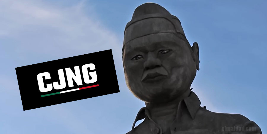 Logo del CJNG y el cocinero chino.