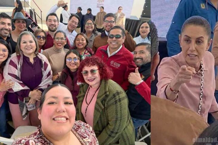 Diputados y funcionarios de Morena. Regaño de Claudia Sheinbaum.