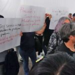Manifestación de viudas de policías retirados. Foto: El Sol de Tijuana.