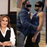 Miriam Cano y su hijo detenido por agredir manifestantes.