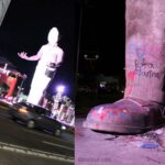 Cochinero chino después de la marcha del 8M.