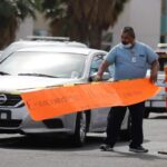 Estacionamiento improvisado en el hospital general. Foto: Juan Morales.