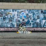 Lona exigiendo justicia para Sunshine Rodríguez a un año de su asesinato. Foto: Brújula News.