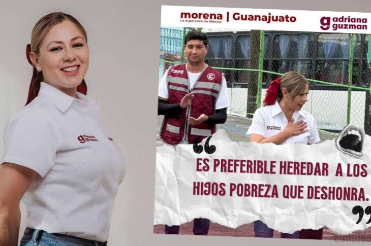 Adriana Guzmán, presidenta del cómite estatal de Morena en Guanajuato.