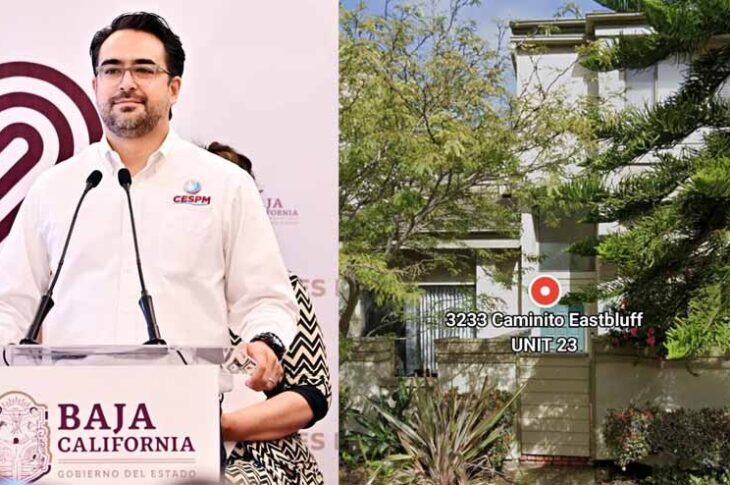 Armando Carrazco y la imagen compartida por Brújula News de la propiedad en La Joya.