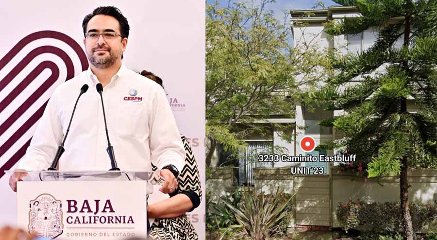 Armando Carrazco y la imagen compartida por Brújula News de la propiedad en La Joya.