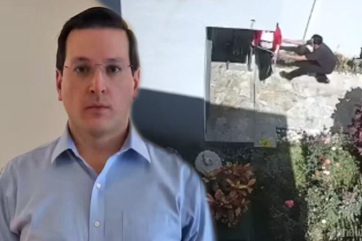 César Damián Retes en su comunicado y la captura de pantalla del incidente.