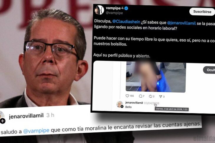 Jenaro Villamil, el tweet de Vampipe y su respuesta escueta.