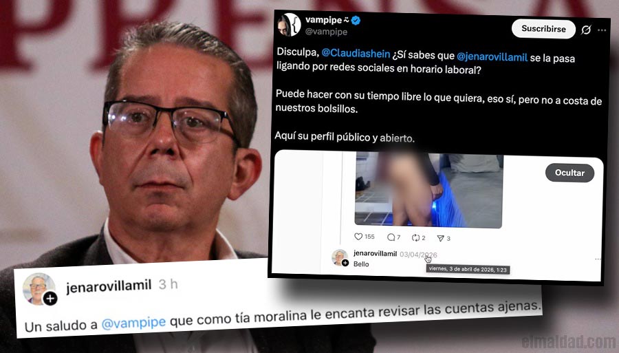 Jenaro Villamil, el tweet de Vampipe y su respuesta escueta.