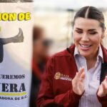 Tabloide en la carne asada de protesta y Marina del Pilar en Tijuana este 5 de mayo.