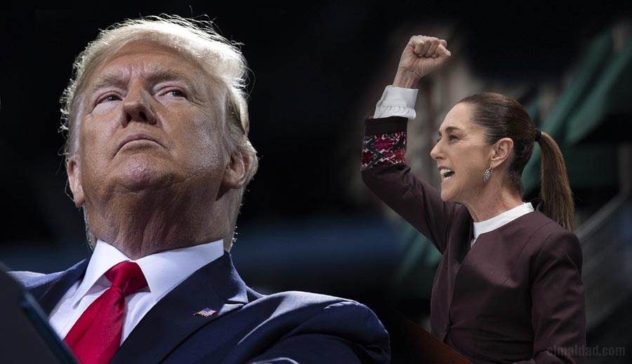 Trump y Sheinbaum.