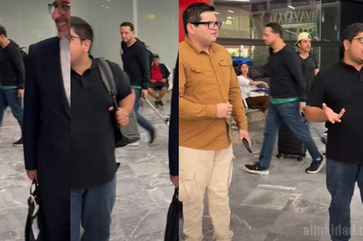 Carlos Torres captado al fondo de una toma.