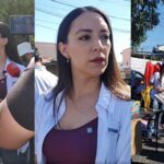 Julieta Ramírez en el tianguis de la Prohogar en Mexicali.