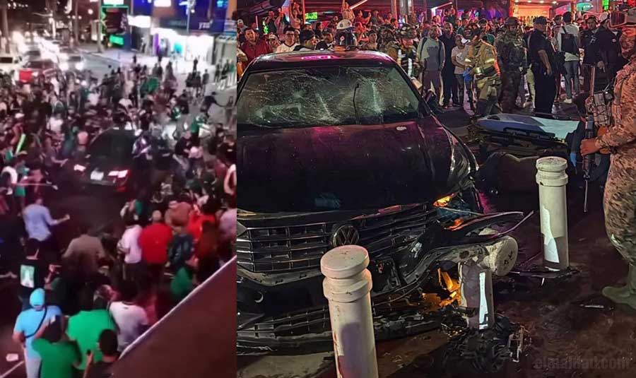 Momento del incidente en Los Cabos.