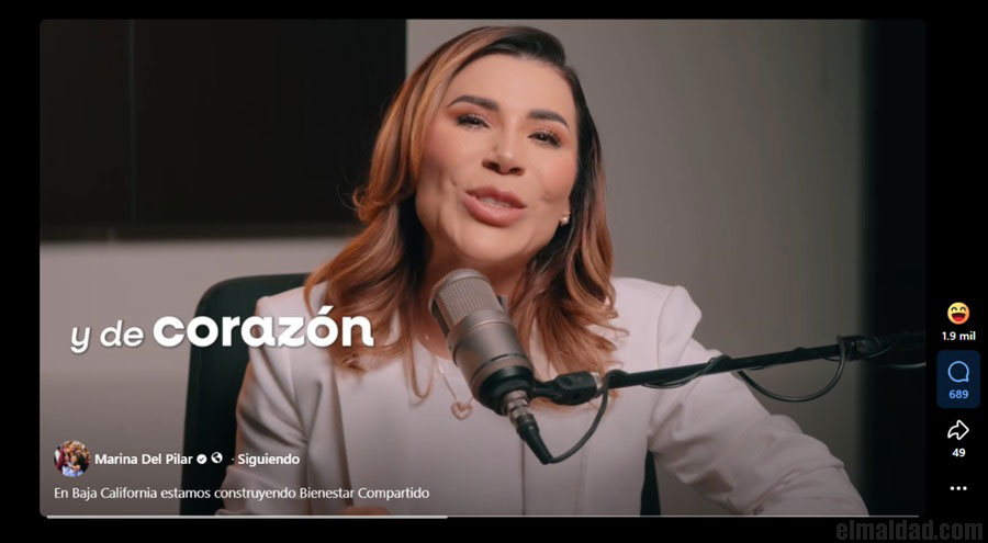 Captura de pantalla del spot de Marina del Pilar.