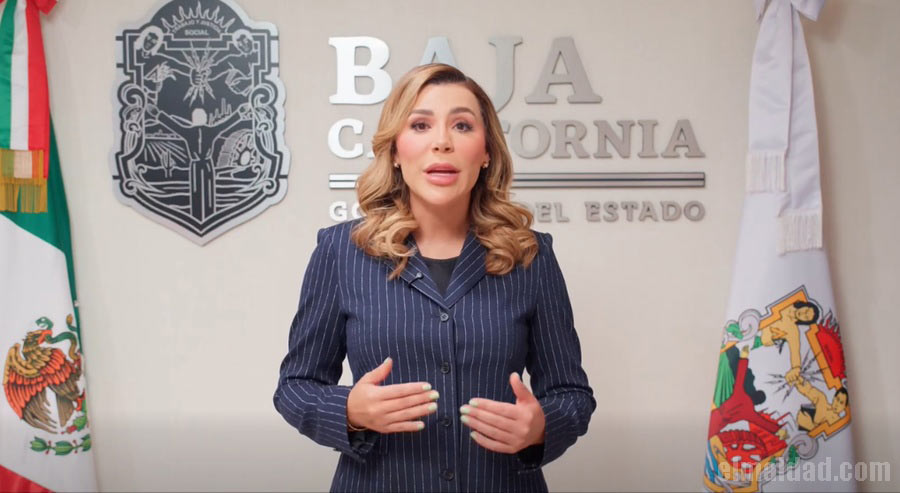 Captura de pantalla del video-comunicado de Marina del Pilar.