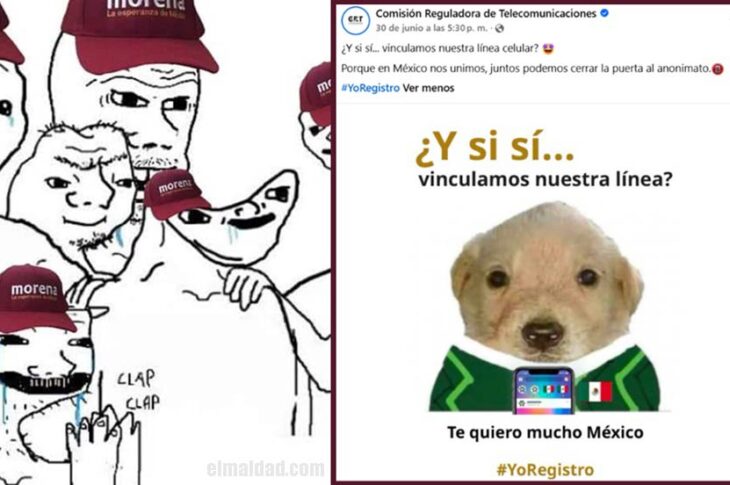 Gobierno morenista hace meme para que registres tu línea de celular.