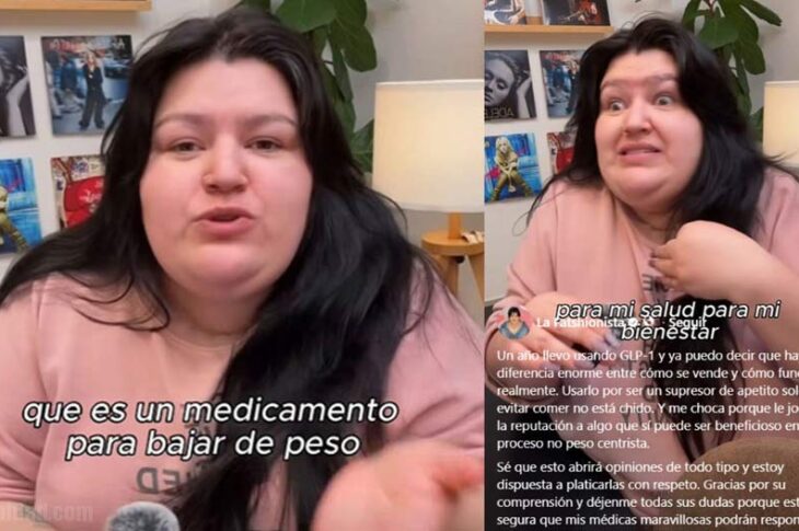 Capturas de pantalla del reel de la Fatshionista.