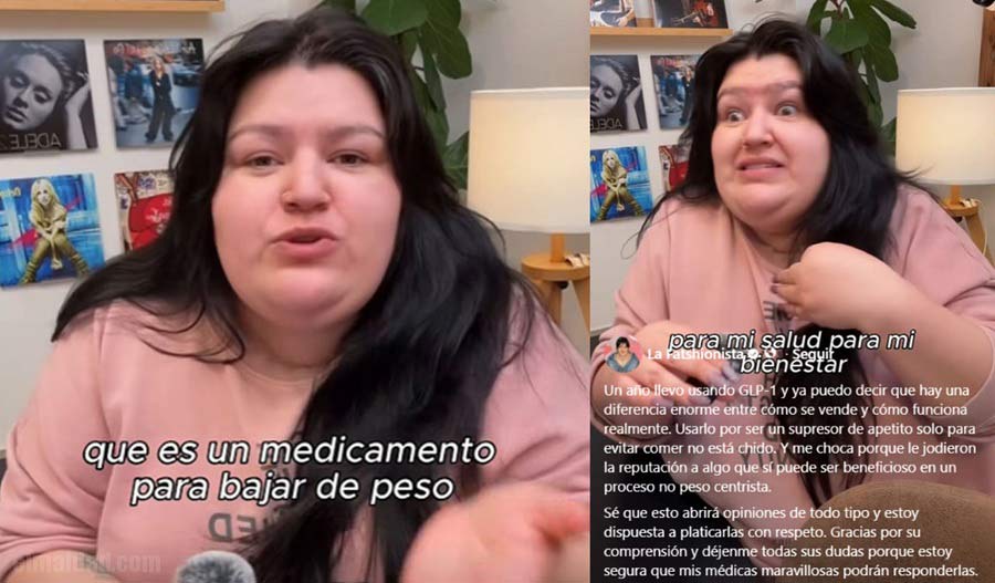 Capturas de pantalla del reel de la Fatshionista.
