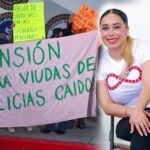 Viudas y Teresita. Foto de viudas: Rubén Vázquez. Foto de Teresita: facebook.