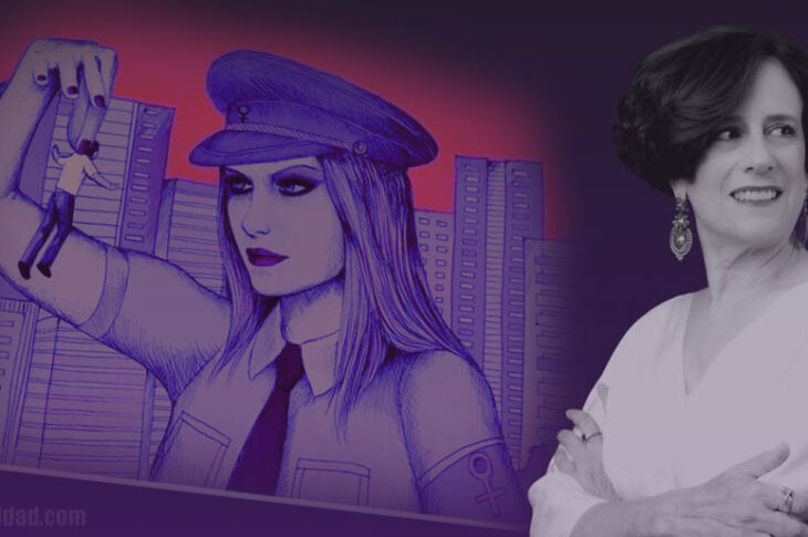 Denise Dresser promocionando el feminismo supremacista.