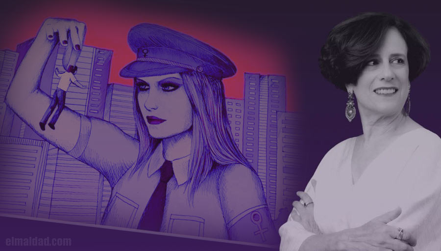 Denise Dresser promocionando el feminismo supremacista.