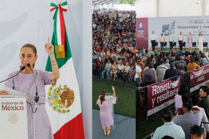 Claudia Sheinbaum en Colima.