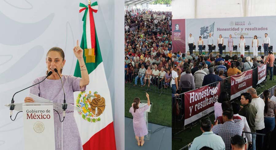 Claudia Sheinbaum en Colima.