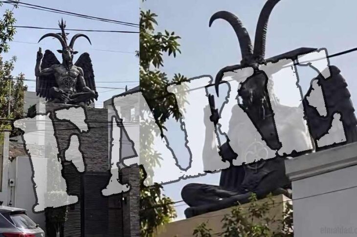 Estatua de Baphomet.