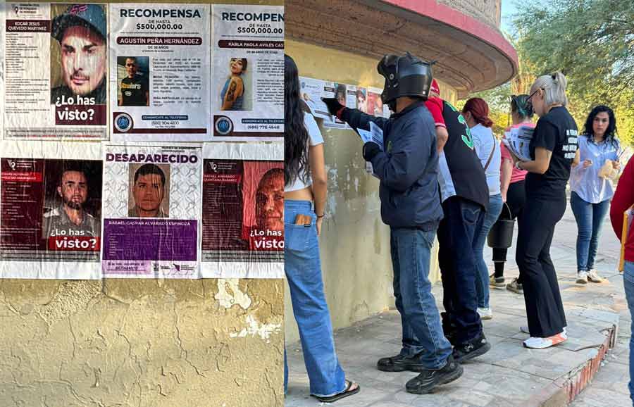 Colectivos de búsqueda recuperan espacio.