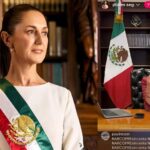 Claudia Sheinbaum en foto oficial y en pleno live.