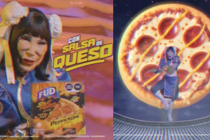 Lyn May como Chun Li en comercial de Fud.